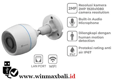 KAMERA EZVIZ H3C 2MP IR OUTDOOR